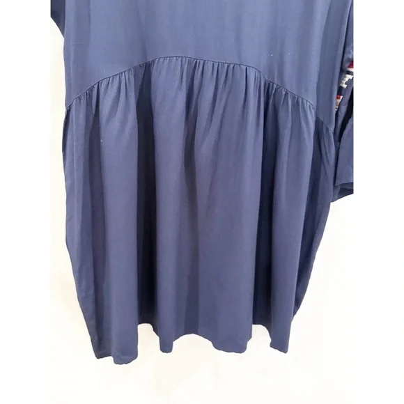 Mahila Dark Blue Blouse/Tunic/Mini Dress M - Picture 6 of 7
